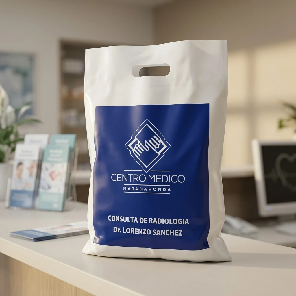 Bolsa de asa troquelada