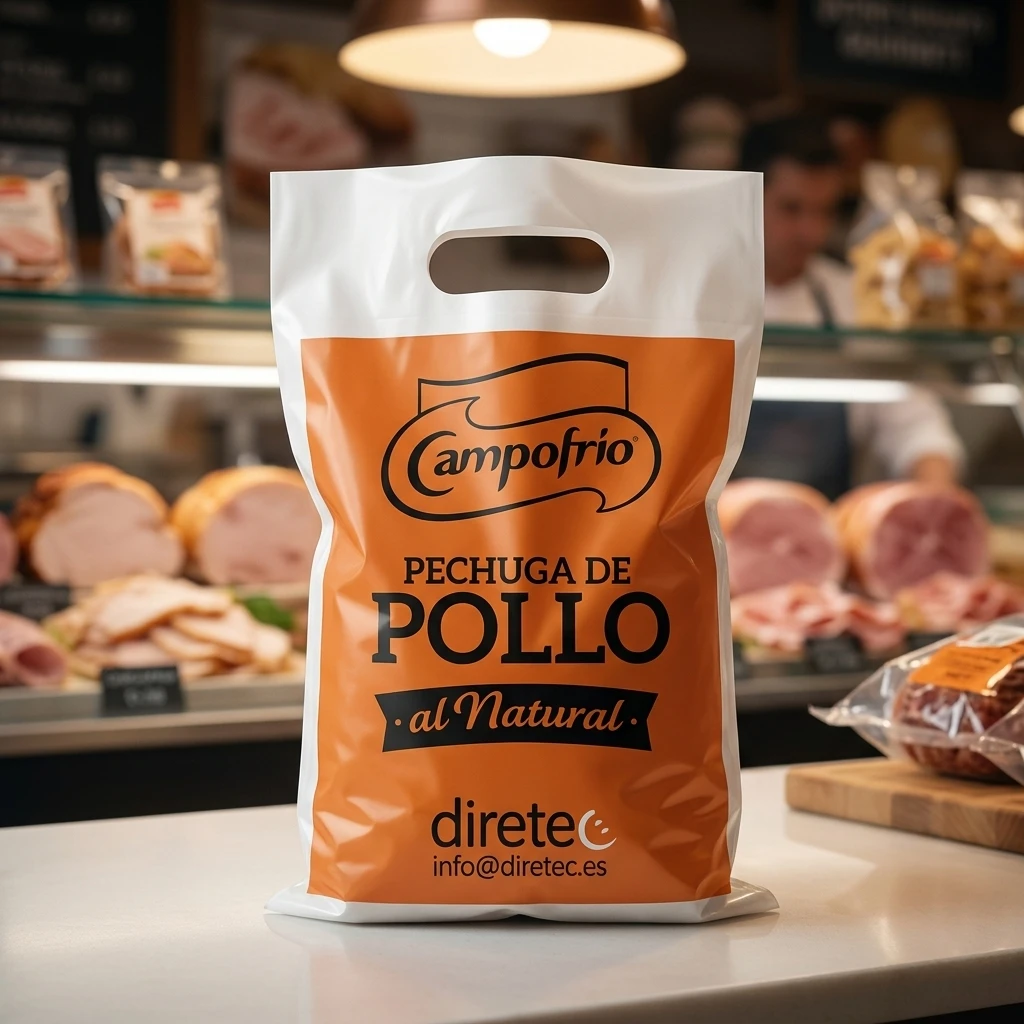 Bolsa de asa troquelada