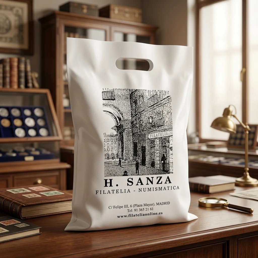 Bolsa de asa troquelada